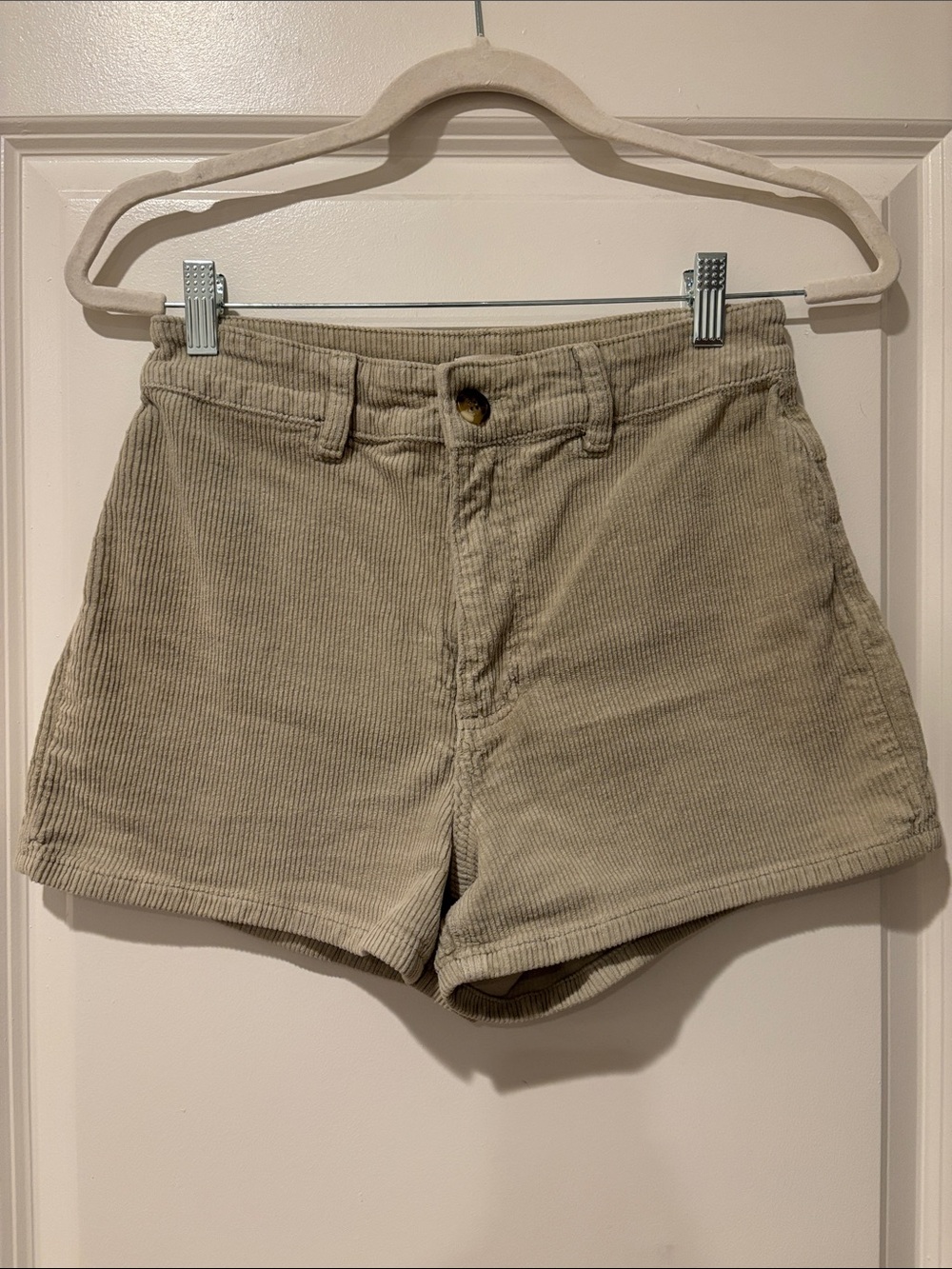 Billabong Corduroy High-Rise Women’s Shorts in Beige